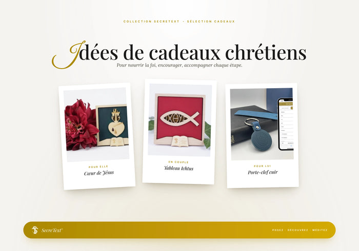 Idées cadeaux chrétiens originaux