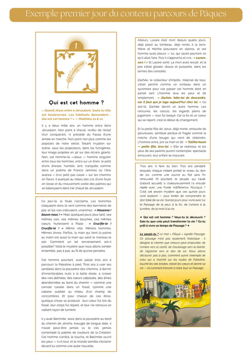 Tableau de Pâques - Décoration en bois incluant des contenus numériques