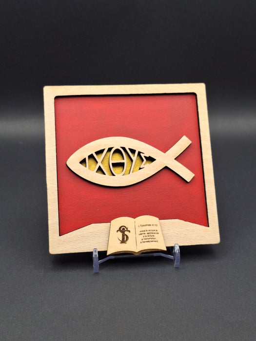 Tableau Secret n°2 Ichthus – Objet chrétien | Versets bibliques et parcours spirituels