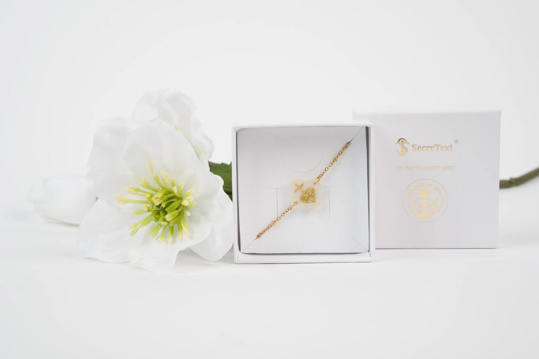 Bracelet sacré-cœur présenté dans sa boite